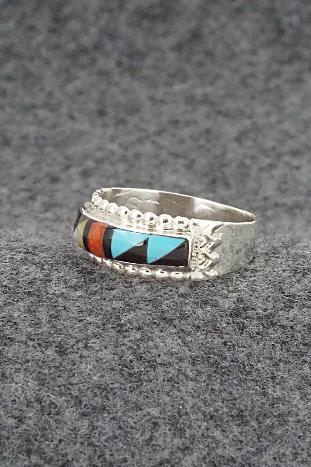 Multi Stone & Sterling Silver Ring - Rebecca Sheyka - Size 10