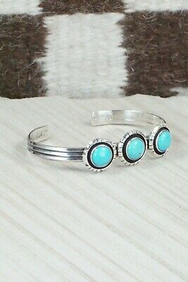 Turquoise & Sterling Silver Bracelet - Amos Begay