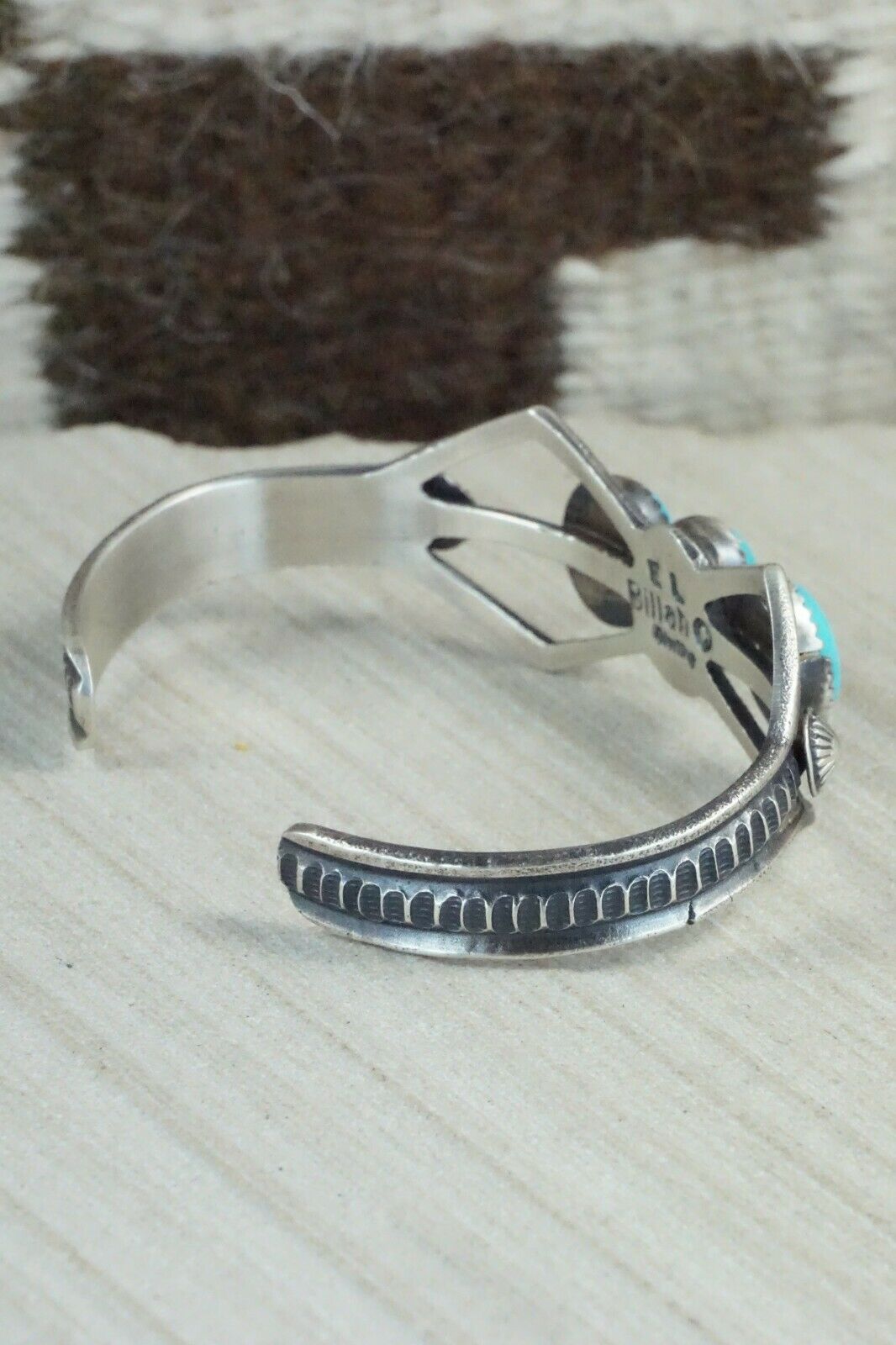 Turquoise and Sterling Silver Bracelet - Eva & Linberg Billah