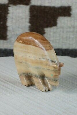 Bear Zuni Fetish Carving - Andres Quandelacy - High Lonesome Trading