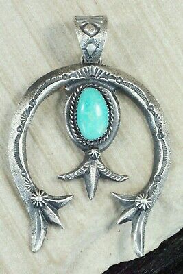 Turquoise & Sterling Silver Pendant - Kevin Billah