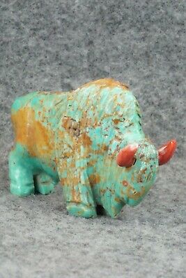 Buffalo Zuni Fetish Carving - Andres Quandelacy