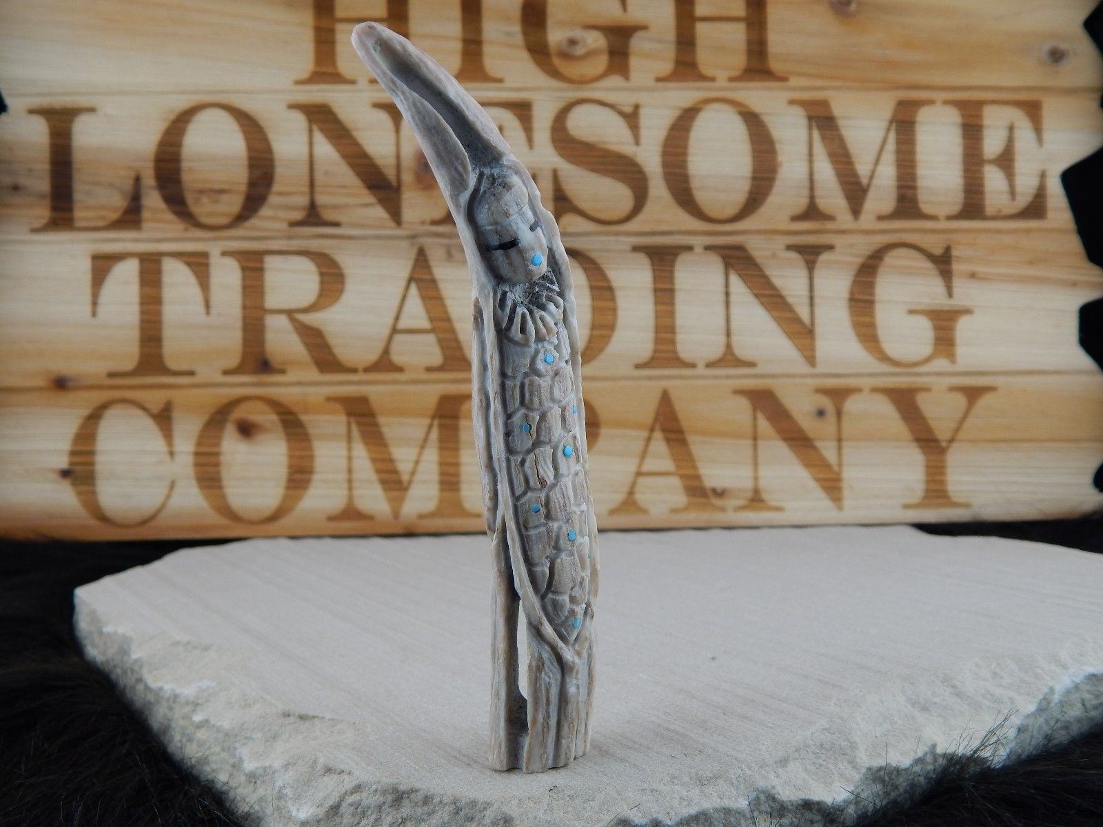 Corn Maiden Zuni Fetish Carving - Jerrold Lahaleon - High Lonesome Trading