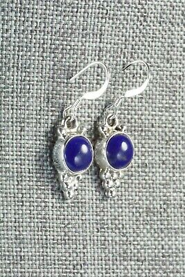 Lapis & Sterling Silver Earrings - Elaine Shirley