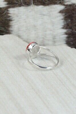 Spiny Oyster & Sterling Silver Ring - Robert Martinez - Size 7.25