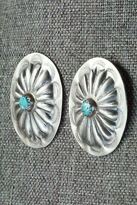 Turquoise & Sterling Silver Earrings - Joan Begay