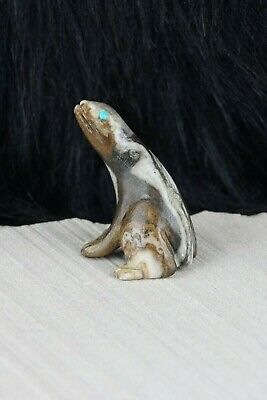 Frog Zuni Fetish - Lance Cheama - Zuni Frog Carving - High Lonesome Trading