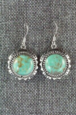 Turquoise & Sterling Silver Earrings - Amos Begay