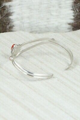 Coral and Sterling Silver Bracelet - Elton Cadman