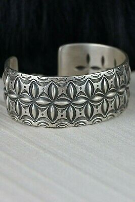 Navajo Sterling Silver Bracelet - Calvin Martinez - High Lonesome Trading