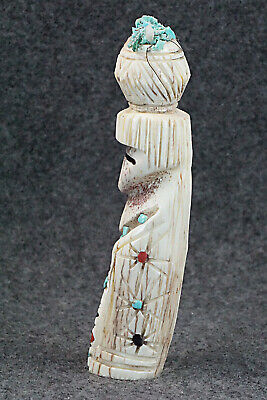 Corn Maiden Zuni Fetish Carving - Carl Etsate