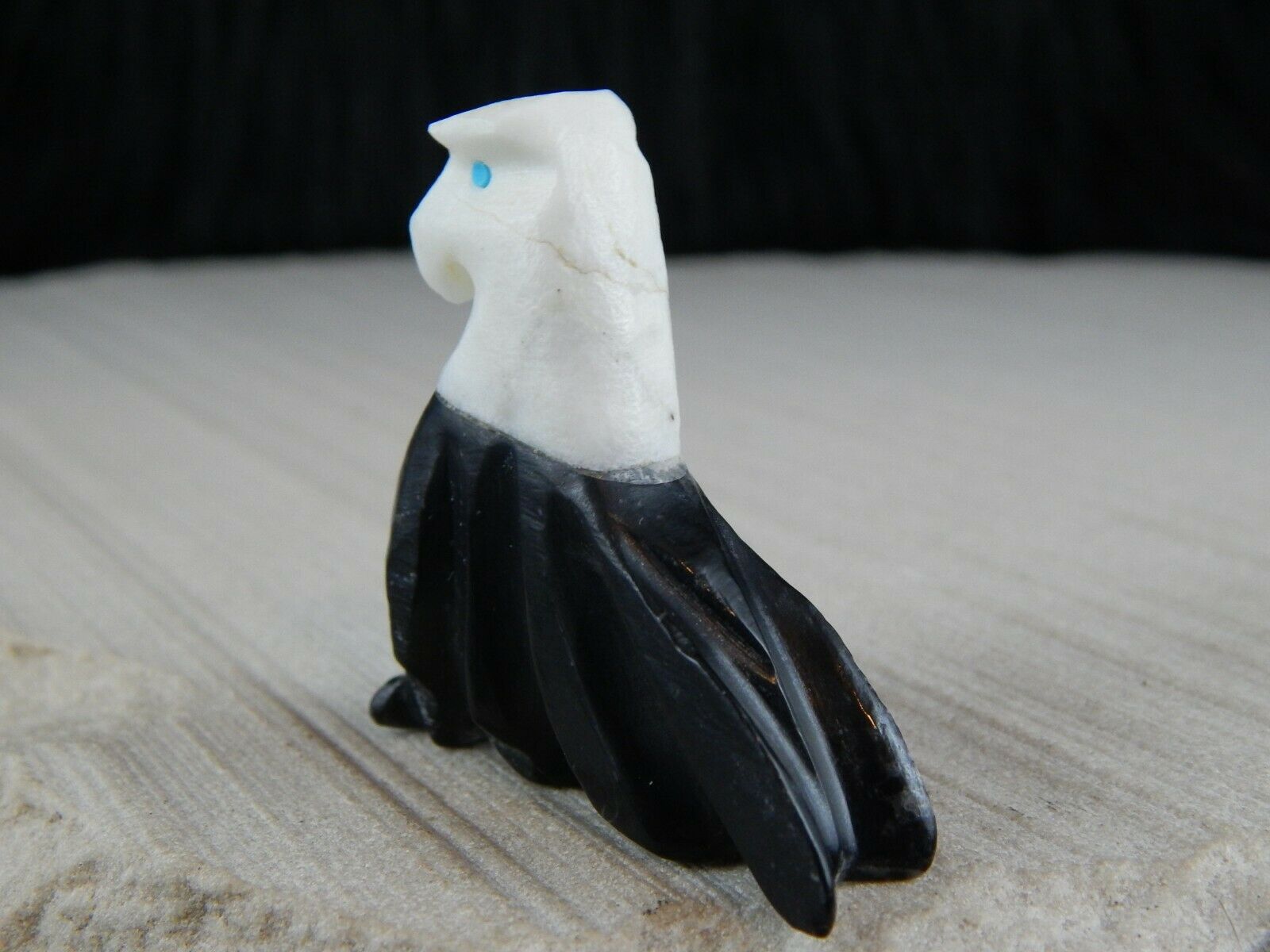 Eagle Zuni Fetish Carving - Kelly Lementino - High Lonesome Trading