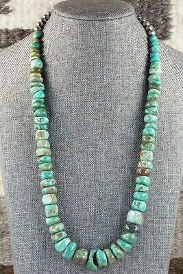 Turquoise & Sterling Silver Necklace - Navajo