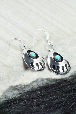Turquoise & Sterling Silver Earrings - Leta Parker