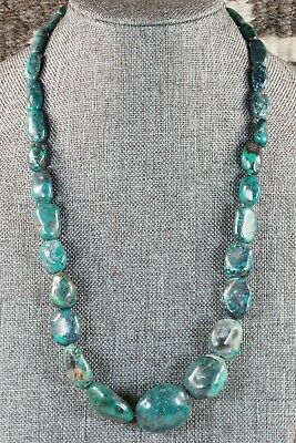 Navajo Turquoise Nugget Necklace - Native American - High Lonesome Trading