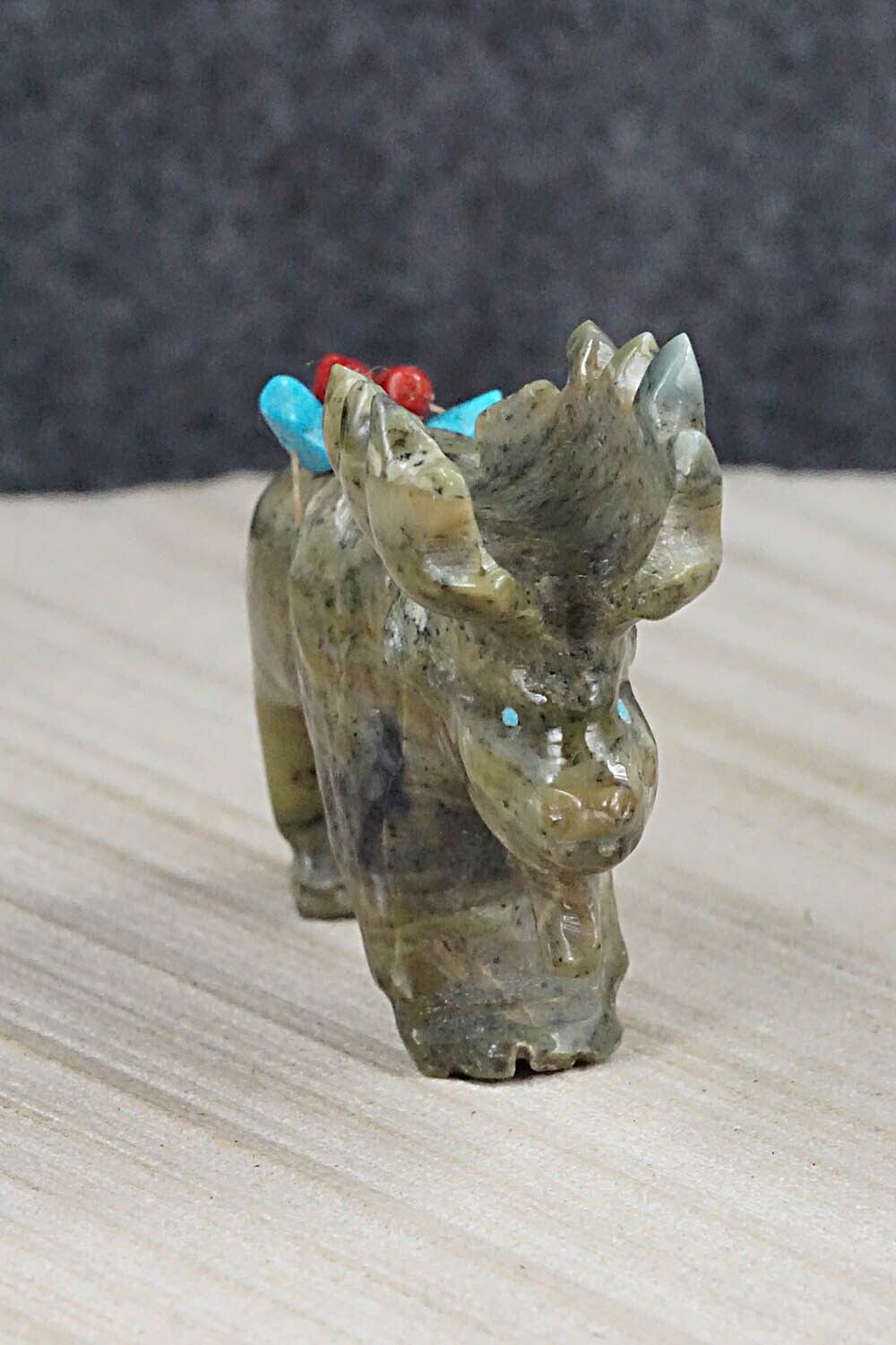 Moose Zuni Fetish Carving - Kevin Quam