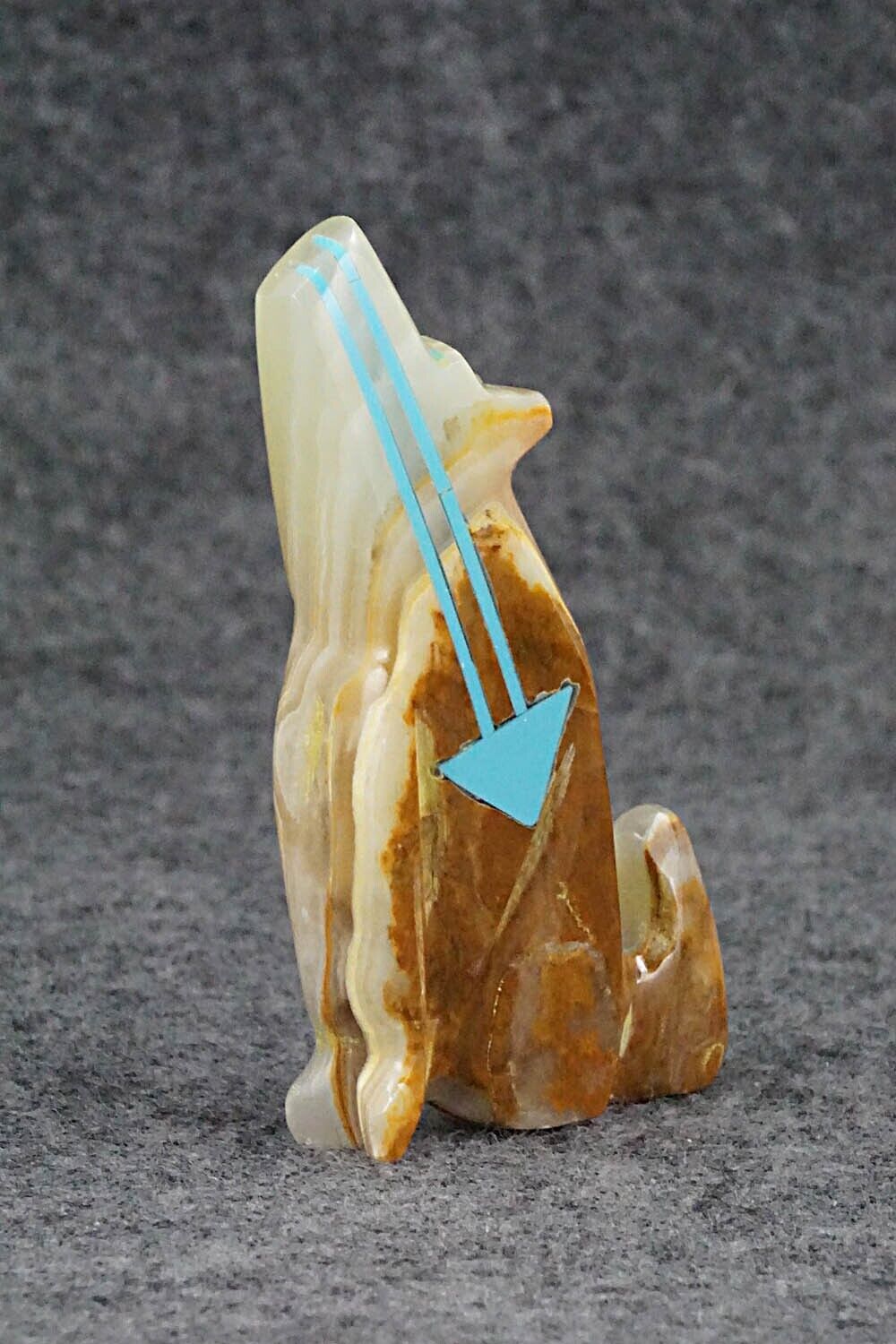 Coyote Zuni Fetish Carving - Rodney Laiwakete