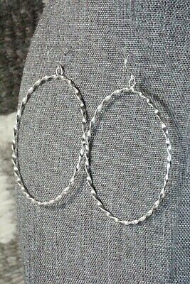 Sterling Silver Hoop Earrings - Nashina Tsosie