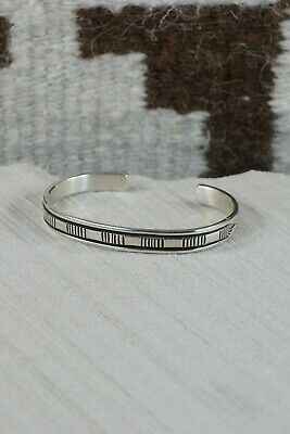 Navajo Sterling Silver Bracelet - Bruce Morgan - High Lonesome Trading