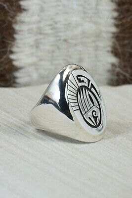 Navajo Sterling Silver Ring - Calvin Peterson - Size 11