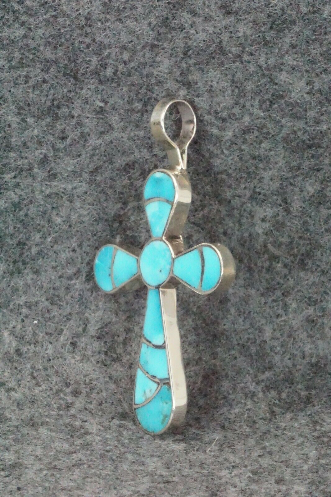 Turquoise & Sterling Silver Pendant - Lynelle Johnson