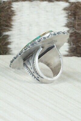 Royston Turquoise and Sterling Silver Ring - Michael Calladitto - Size 7.5