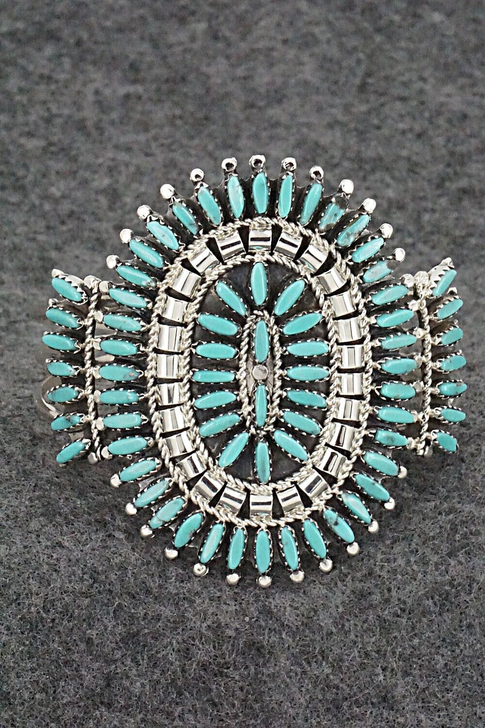 Turquoise & Sterling Silver Bracelet - Nathaniel Nez