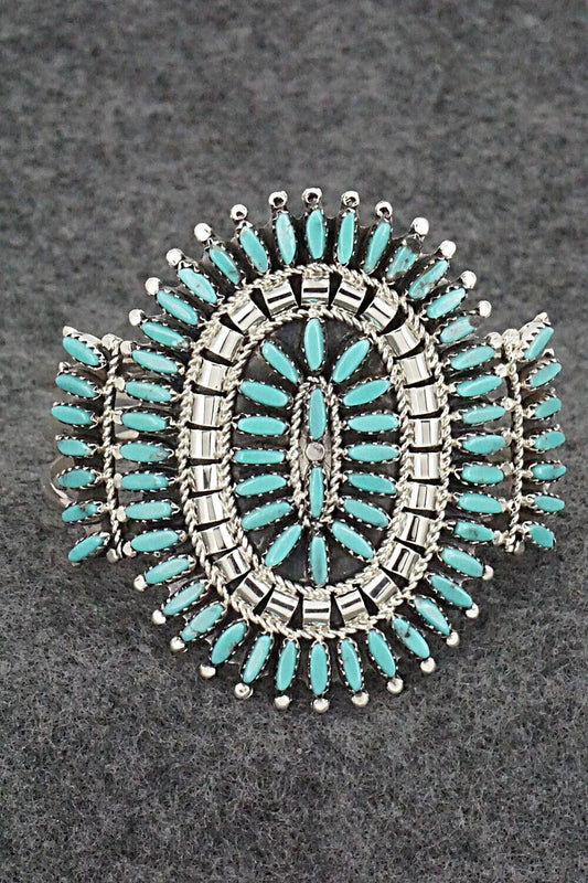 Turquoise & Sterling Silver Bracelet - Nathaniel Nez