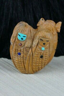 Corn Maiden Zuni Fetish Carving - Sandra Quandelacy - High Lonesome Trading