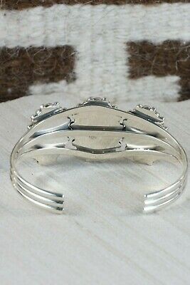 Navajo Turquoise and Sterling Silver Bracelet - Tom Lewis - High Lonesome Trading