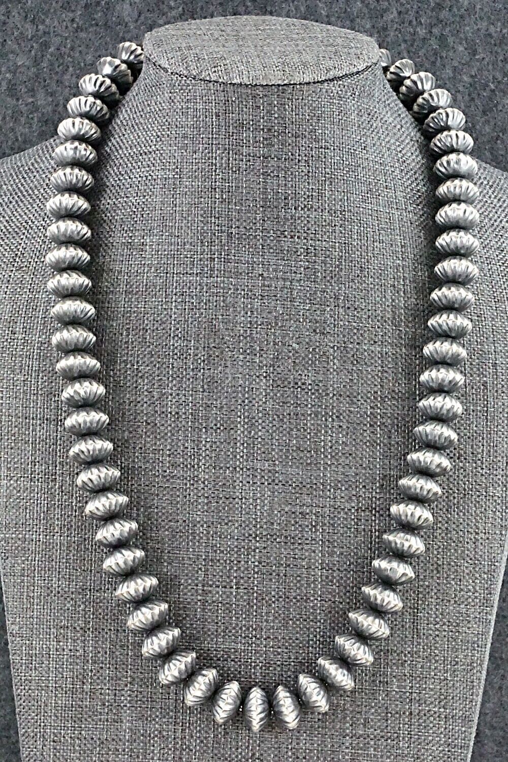 Sterling Silver Navajo Pearl Necklace - Preston Haley