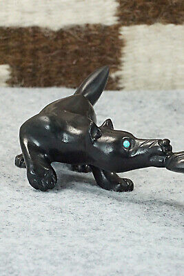 Crow & Coyote (The Tricksters) Zuni Fetish Carving - Albert Eustace