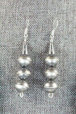 Turquoise & Sterling Silver Squash Blossom and Earrings - Gilbert Martin