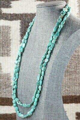 Turquoise and Sterling Silver Necklace - Navajo