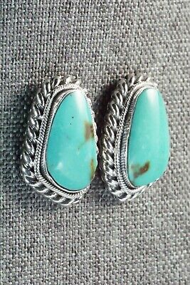 Turquoise and Sterling Silver Earrings - Sharon McCarthy