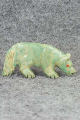 Wolf Zuni Fetish Carving - Andres Quandelacy