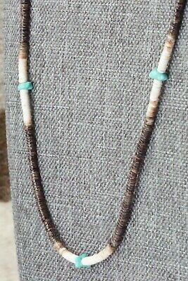 Shell, Turquoise & Sterling Silver Necklace - Ramona Bird