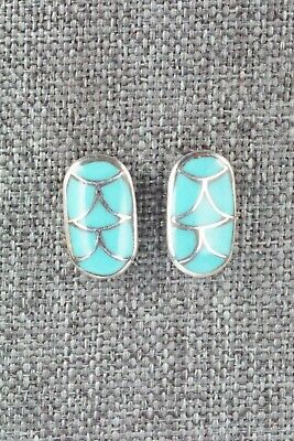 Turquoise & Sterling Silver Earrings - Orena Leekya