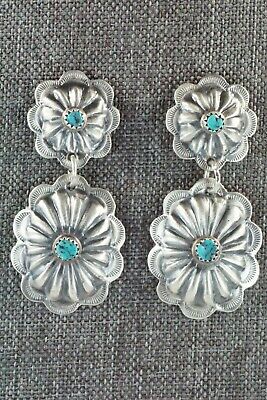 Turquoise & Sterling Silver Earrings - Joan Begay