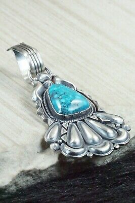 Turquoise and Sterling Silver Pendant - Derrick Gordon