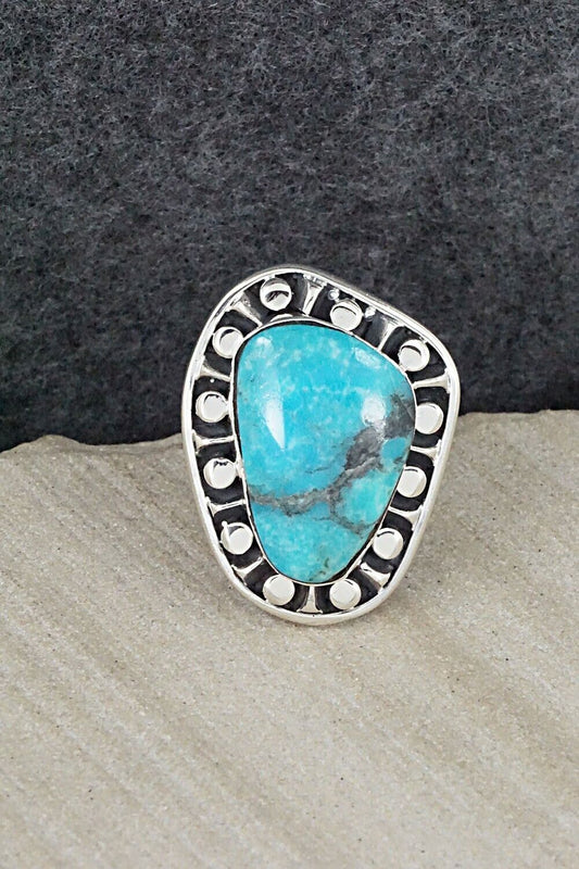Turquoise & Sterling Silver Ring - Jimson Belin - Size 7