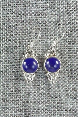 Lapis & Sterling Silver Earrings - Elaine Shirley