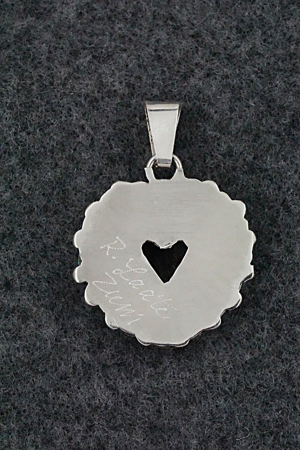 Turquoise & Sterling Silver Pendant - Rebecca Laate