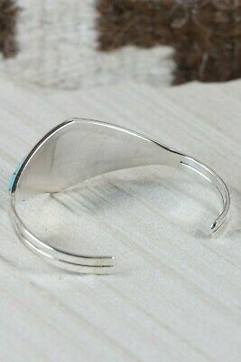 Zuni Turquoise & Sterling Silver Bracelet - Marvin Laurkie - High Lonesome Trading