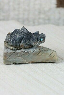 Horned Toad Zuni Fetish Carving - Kent Panteah - High Lonesome Trading