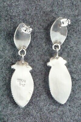 Turquoise & Sterling Silver Earrings - Selina Warner - High Lonesome Trading