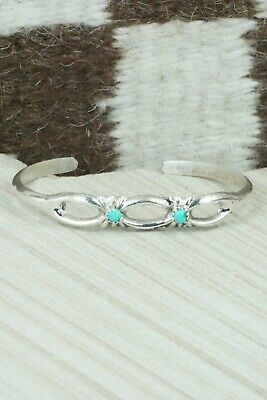 Turquoise & Sterling Silver Bracelet - Navajo