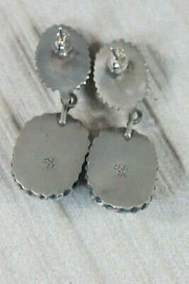 Turquoise & Sterling Silver Earrings - Annie Spencer - Navajo - High Lonesome Trading