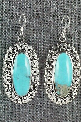 Turquoise & Sterling Silver Earrings - Gregg Yazzie