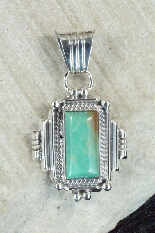 Turquoise & Sterling Silver Pendant - Daniel Benally